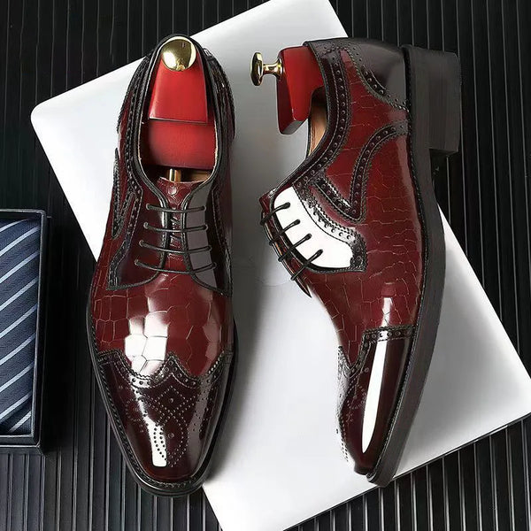 Men Casual Leather Oxford Shoes for Business and Formal Occasions